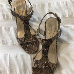 Anne Klein Snake Print Wedge